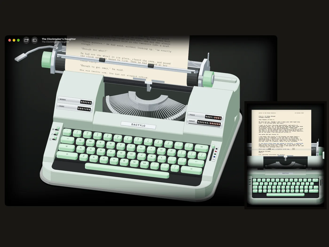 Dactylo on a Mac and an iPad